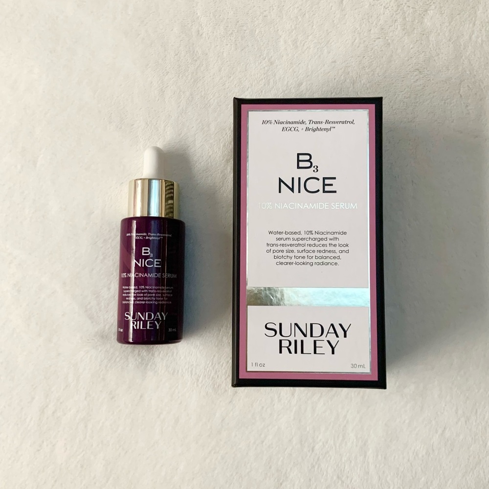 sunday riley b3 nice 10% niacinamide serum NEW IN BOX